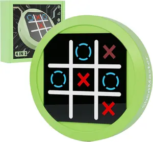 4-in-1 Tic Tac Toe Electronic Game Handheld Electronic Board Games Toy Educational Gifts Electric Puzzle Game Console