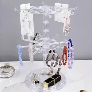Earrings Plastic Bracket Pendant Bangle Jewelry Rotatable Display Stud Earrings Earring Rack Jewelry Rack Storage Small Frame