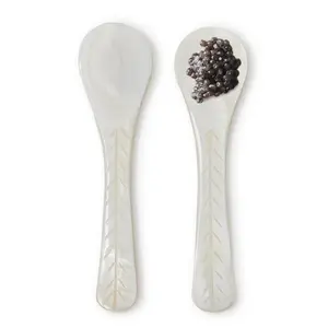 Mother of Pearl Caviar Spoons in Gift Box