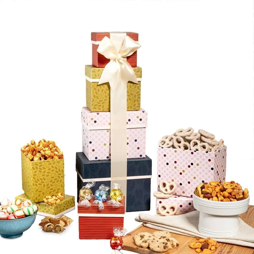 Broadway Basketeers Gourmet Gift Basket, Chocolate Baskets, College, Food Delivery for Women, Birthdays, Appreciation, Thank You, Get Well Soon, Sympathy, Care Package Snack