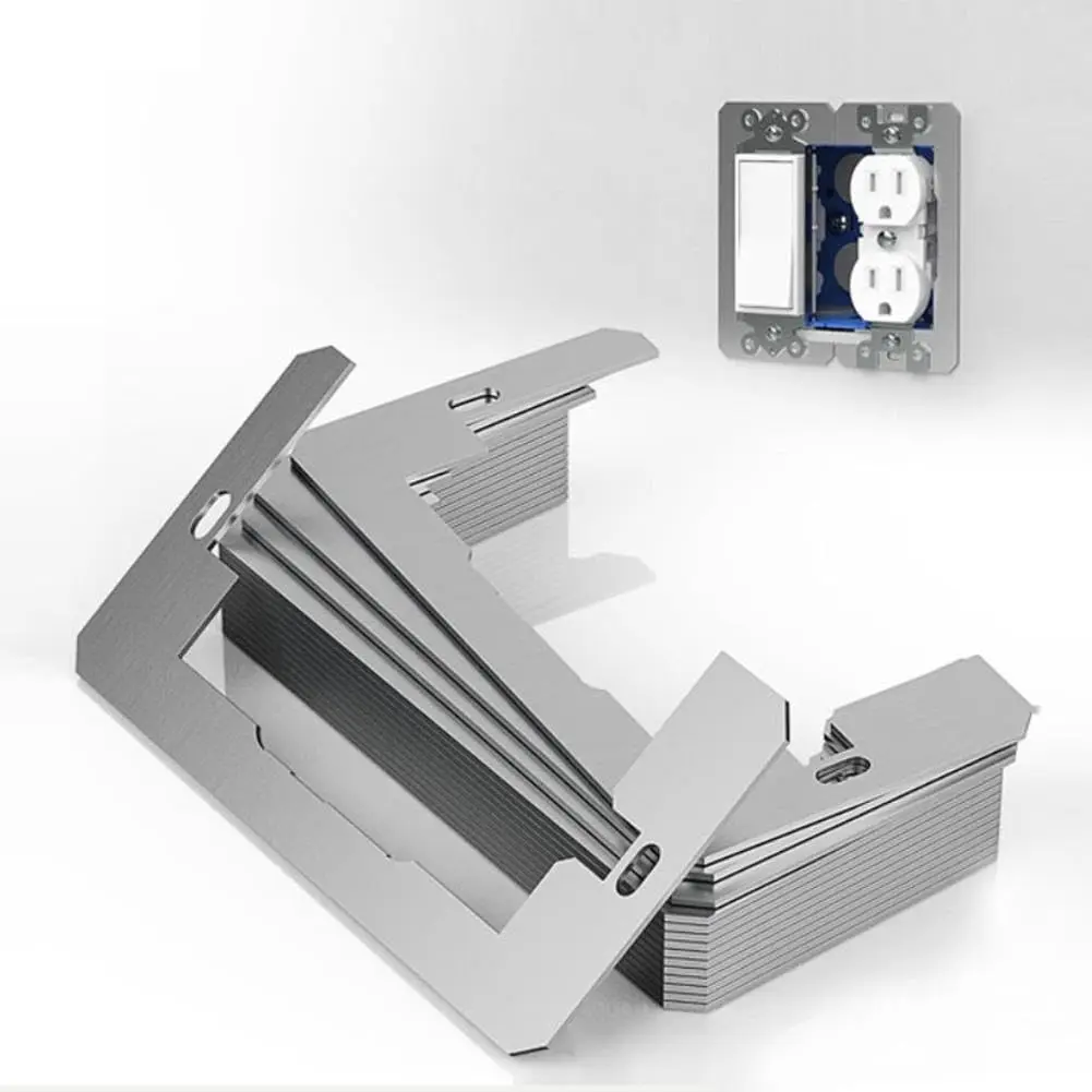 5/10/20 Pcs Wall Plate Spacers for Electrical Outlets, Metal Outlet Leveling Shims, Flush Fit Spacer Plates for Loose Outlet Repair, Electrical Box Alignment and Wall Switch Installation
