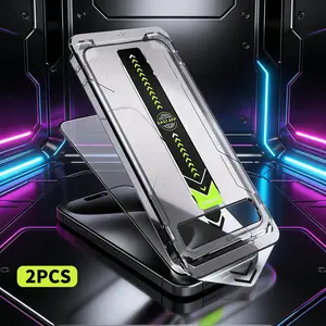 Tempered Glass Screen Protector with Installation Frame (2 Counts/set), HD Screen Protector, Phone Accessories Compatible with iPhone 13 14 15 16 17 Pro Max