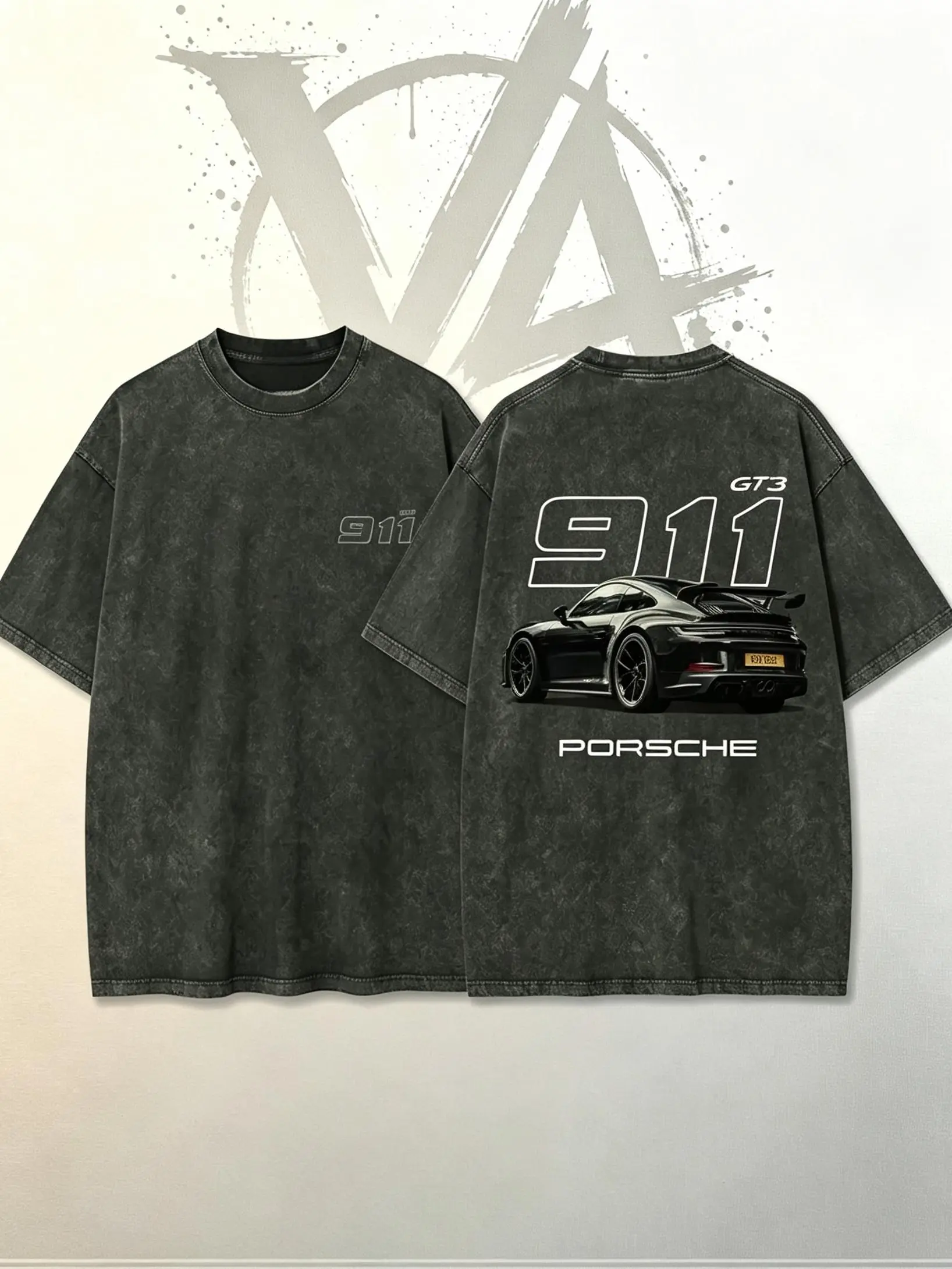 [AVT]911 GT3 Racing Tshirt Unisex Fit Washed Cotton T-Shirt Oversize Menswear Tops  Streetwear Round Neck Tshirt ,graphic streetwear t-shirt gift,trendy t-shirts,symbol t-shirt,invincible shirt,humor shirt,funny shirt,student shirt,casual summer tee