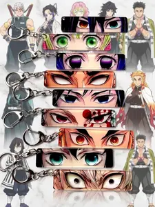 BUY 1 GET 1 FREE - Demon Slayer Acrylic Keychain - Kawaii Anime Backpack Accessory & Gift, Giyuu Mitsuri Rengoku Obanai MItsuri,...