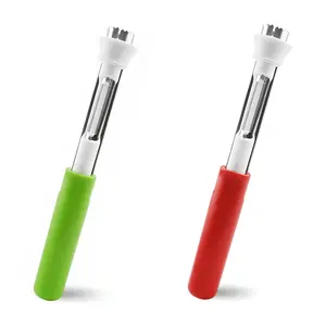 2-in-1 Apple Corer & Peeler Tool, Stainless Steel Fruit & Vegetable Core Remover for Apples, Pears, Bell Peppers, Easy Seed Removal Kitchen Gadget, Sharp Durable Design, Home Cooking Baking Essential