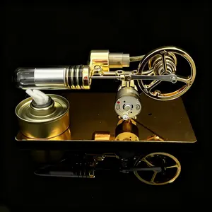 Low-Temperature Stirling Engine Model for Lab and Science Research, Heat Conversion Experiment, Steam Engine Model, Educational Science Kit