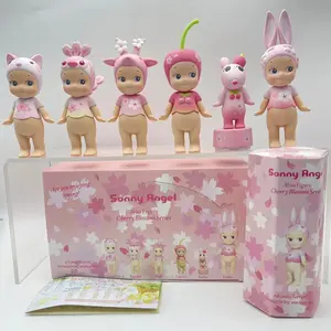 Sonny Angel Cherry Blossom Mini Doll Collectible Blind Box – Cute Kawaii Figure for Shelf Decor, Desk Display and Gifting
