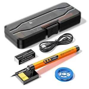 Mini Digital Display Rechargeable Soldering Iron Portable Wireless Home Appliance Repair Tool Kit Welding and Soldering Set