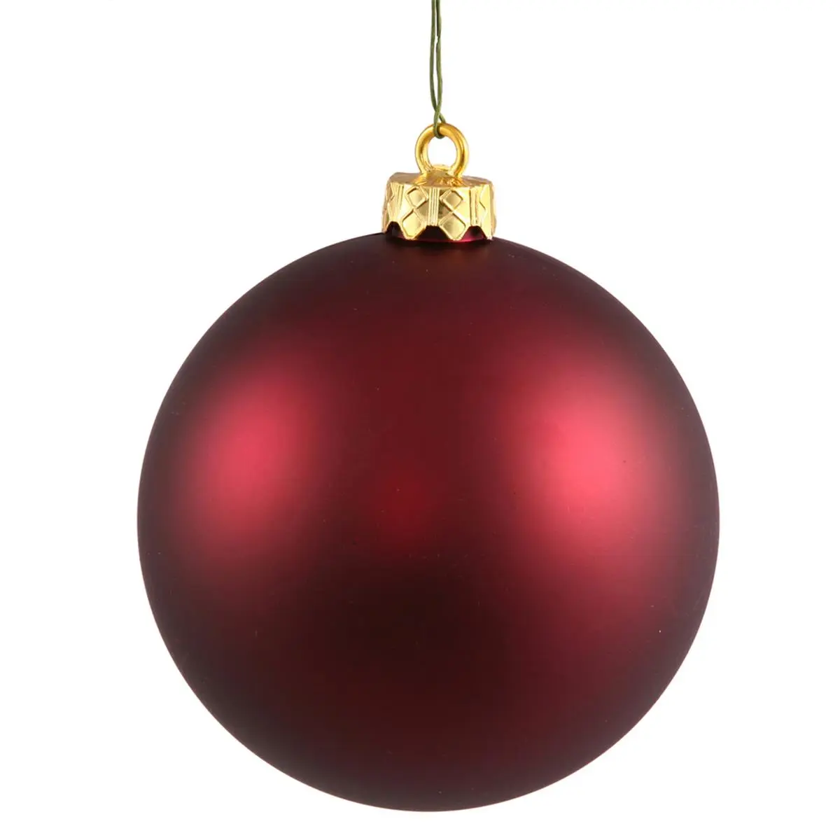 212 MAIN 8 in. Matte UV-Drilled Wine Cap Plastic Christmas Ornament Ball, Christmas Home Decoration, Festive Home Decor