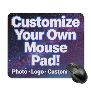 Custom Mouse Pad, Personalized Mousepad with Your Own Photo, Logo or Text, Customized Gaming Mouse Pad for Laptop, Office & Home, Non-Slip Rubber Base, Stitched Edges,11.8"*9.8"