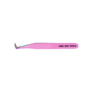LASH ANARCHIST Slim Foot Lash Tweezer 'Boo, You Whore' - The Plastics Collection, Pink or Magenta Tweezer for Lash Application
