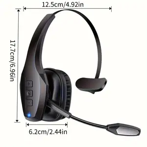 ProTruck Wireless Headset - 55Hrs Long-Lasting Battery Life, 36Hrs Uninterrupted Talking Time, Dual Noise Cancelling Microphone, Crystal-Clear Audio, Comfortable Wear, PC and Cell Phone Compatible for Truck Drivers and Gamers Electronic Earbud