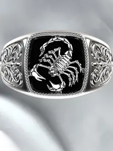 Men's Street Style Scorpion Design Ring, Trendy All-Match Fashion Accessory, Exquisite Jewelry for Birthday Gifts