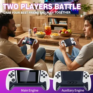 Handheld Game Console, Single or Dual Card Options, 3.5-inch Large-screen Classic Mini Game Console, More Than 8H Play Time, TV Output, External Gamepad, Portable Game Console for Valentine's Day Gift