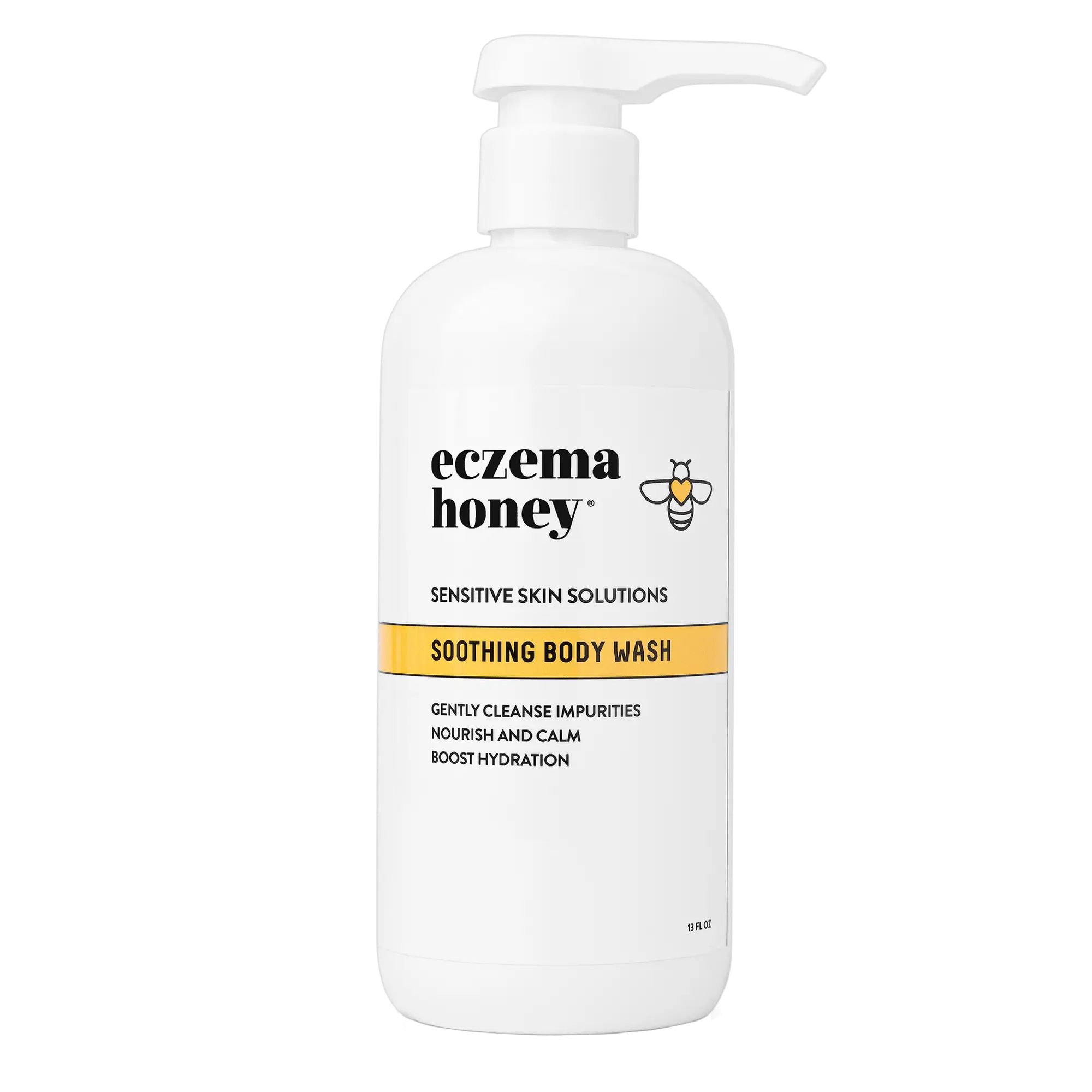 Eczema Honey Soothing Body Wash - Daily Shower Gel & Eczema Treatment - Sensitive Skin Body Wash for Adults, Kids, & Babies - Body Cleanser for Eczema Relief Body Care Smooth