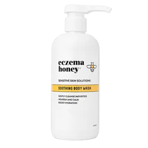 Eczema Honey Soothing Body Wash - Daily Shower Gel & Eczema Treatment - Sensitive Skin Body Wash for Adults, Kids, & Babies - Body Cleanser for Eczema Relief Body Care Smooth