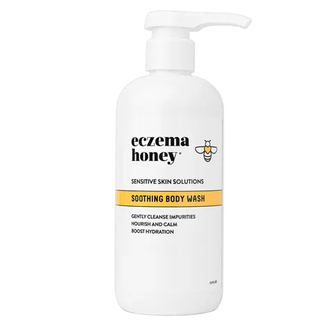 Eczema Honey Soothing Body Wash - Daily Shower Gel & Eczema Treatment - Sensitive Skin Body Wash for Adults, Kids, & Babies - Body Cleanser for Eczema Relief Body Care Smooth