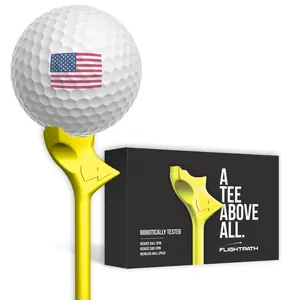 Yellow Flightpath Golf Tees - 1 Pack (8 Tees)
