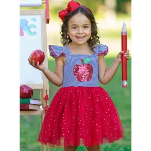 A+ Attire Apple Sparkle Tutu Dress