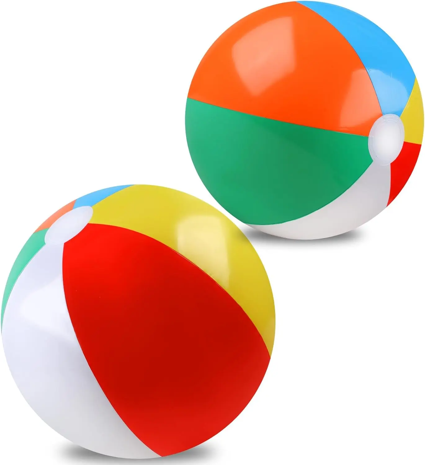 2 Pack Beach Balls, 20 Inch Beach Balls for Kids, Rainbow Color Pool Toys Pool Balls for Swimming Pool, Beach Toy,Happy Mothers Days Inflatable Ball for Summer Parties and Water Games