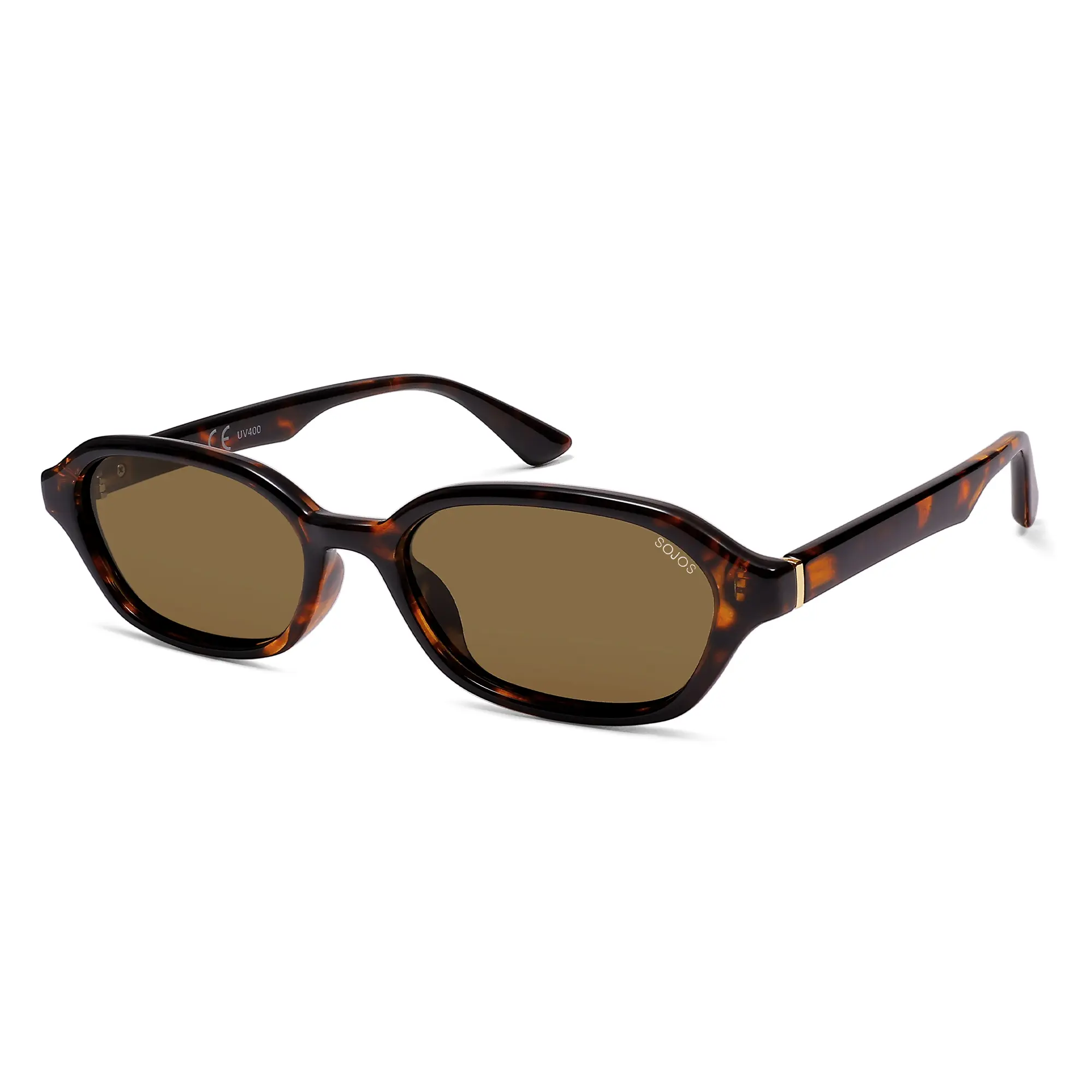 SOJOS Trendy Flat Top Polarized Sunglasses SOJOS Retro Square Polarized Womens Sunglasses Trendy  main image 4