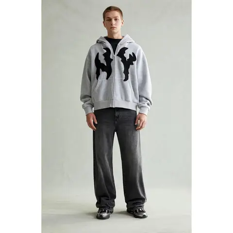 Pacsun Men's Blake Extreme Baggy Jeans Chain Gray