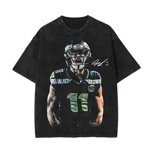 JSN H11M Washed Tee, Jaxon Smith-Njigba T-Shirt, Seattle Football, Vintage Y2K Graphic Tees, Streetwear P