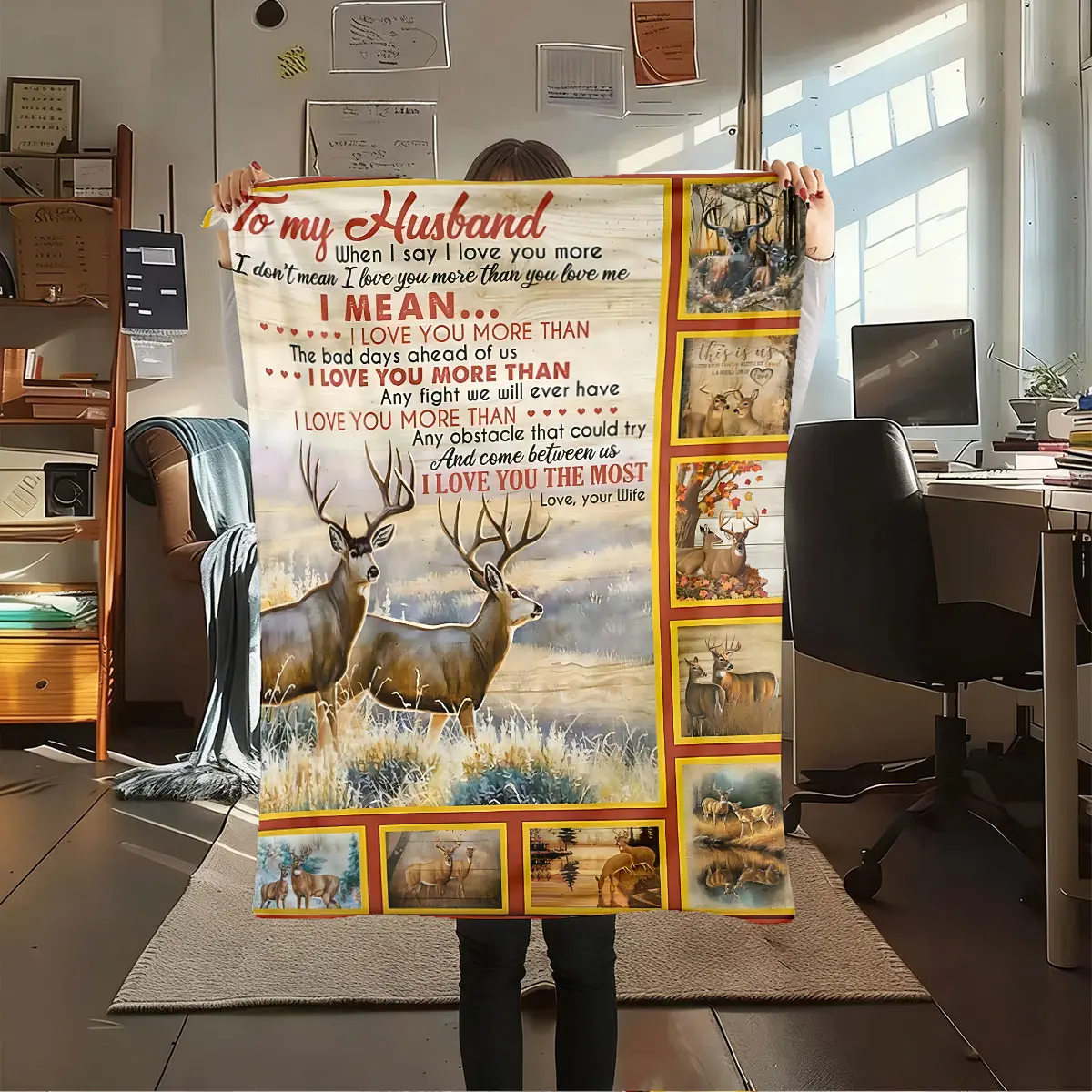 Deer blanket for my husband