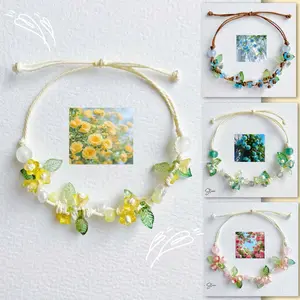 [NEW] Blooming Flower Garden Bracelet – Handmade Floral Beaded Bracelet for Women