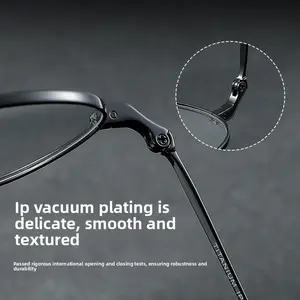 Ultra-Light Pure Titanium Retro Small Round Frame Glasses, Unisex Eyewear, Titanium Frames, Stylish and Durable, Perfect for Daily Wear