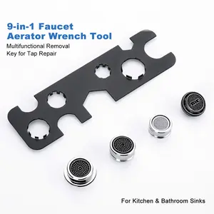 [Summervibes] 9-in-1 Faucet Aerator Wrench Tool | Multifunctional Removal Key for Bathroom Sink & Kitchen Tap Repair
