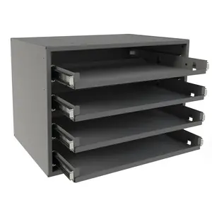 4 Drawer Bearing Slide Metal Storage Rack Cabinet