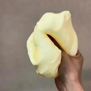 Jumbo Cheese Cube Stress Ball Big Cheese Shapeable Squeeze Ball Non-Bounce Fidget ASMR Sensory Anti-Stress Festival Gift spider web shooter Hand-Painted Triple Snowman Squishy boy girl kid child, Cheese Squishy Cube, Squishy Cheese Block unique party favo