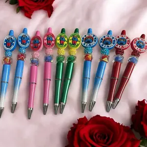 PUERTO RICO Beaded Pen with PUERTO RICO Themed Focus - Fun and Unique Expression, Includes Free Black Ink Refill