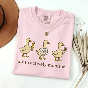 Funny Teacher State Testing Goose Shirt, Test Day Comfort Colors T-shirt, Testing Coordinator Tee, Off To Actively Monitor Shirt Funny Teacher Goose Tee Womenswear Tshirt