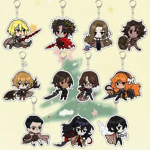 Limbus Company Game YiSang Sinclair Meursault Heathcliff Rodion Acrylic Keychain, Small, Meaningful, Unique Keychains That Add Charm To Every Bag And Key.