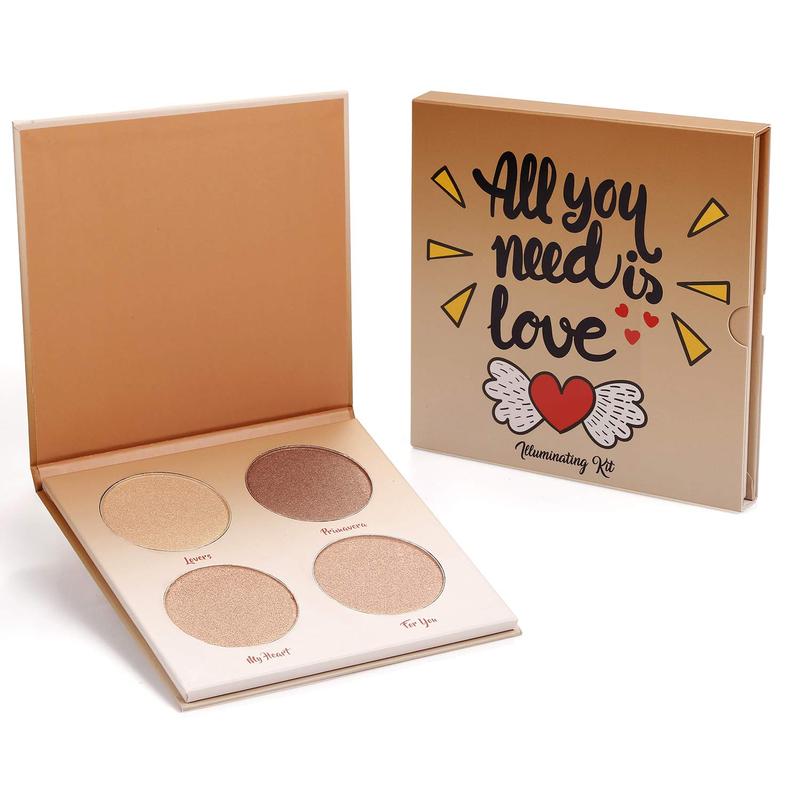 Highlighter Palette,Highlighter Makeup Palette, Glow Bronzer Highlighter Powder Kit,Face illuminator makeup palette