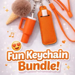 The Cuties Set Keychain Bundle in Orange