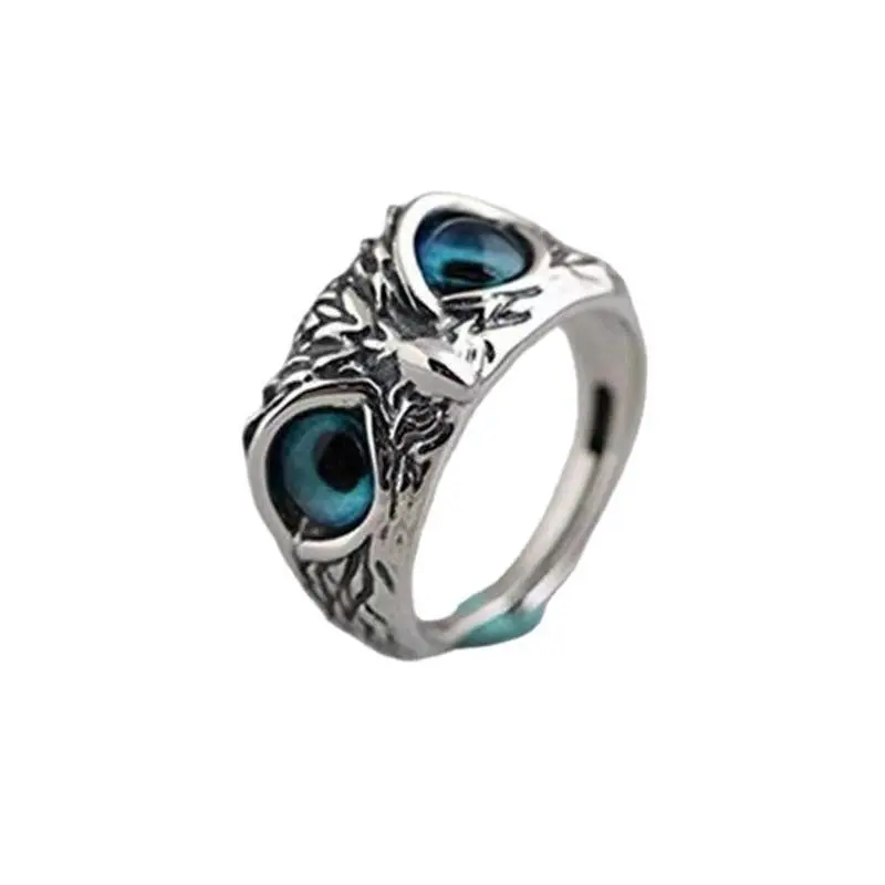 Trendy Owl Ring, Vintage Animal Design, Adjustable Open Finger, Gift for Bird Lovers, All-Season Accessory, New Arrival, Vintage Rings Jewelry, Statement Ring, Animal Theme Ring