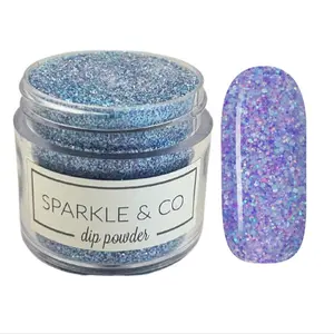 Sparkle & Co. Dip Powders – Secret Menu: Cotton Candy Dreams 1 Ounce Dipping Powder  - 1 Jar Lasts 20-25 Manis