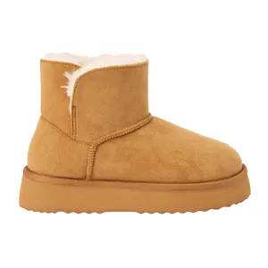 BEACH by Matisse Womens Yukon Round Toe Pull On Platform Casual Boots Ankle Low Heel 1-2" - Brown