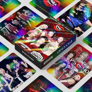 124 Babymonster Psycho Album Stickers & Photo Cards, 64 Stickers, 60 Photo Cards, Perfect for Room Decor, Notebook, Holiday Gift