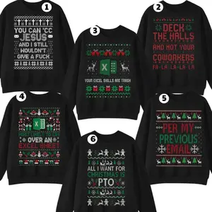 Deck The Halls Not Your Coworkers Ugly Christmas Sweater: Funny Coworker Jumper, Holiday Office Party Sweatshirts, Naughty Christmas Sweater