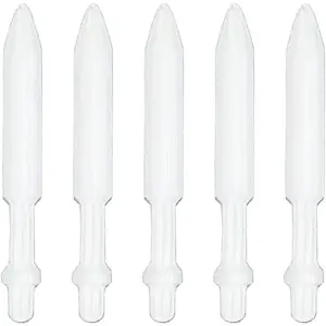 Replaceable Nib Tips for Refillable  Markers 0.5mm Extra-Fine  Tip, White, Easy To Change Nibs - 5 count 25x2.5x0.5mm
