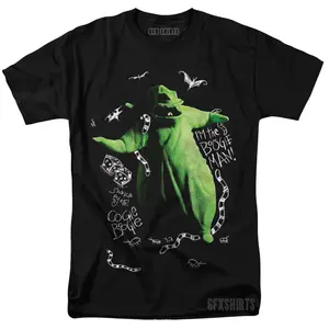 The Nightmare Before Christmas Shirt, Oogie Boogie Poster Graphic T-Shirt