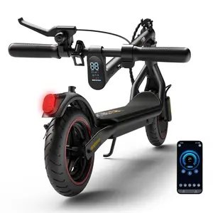 【Dealsforyou】Adults Foldable Electric Scooter W3 8.5" Pneumatic Tire 500W Motor 36V 7.8Ah Battery 24-34km Range Dual Brakes 3 Speed Modes Max Load 100KG Waterproof IP65 Aluminum Alloy Body Summervibes