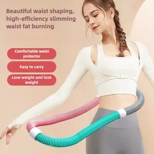 Soft spring hula hoop, weight-bearing explosion, sports fitness hose, no waist, thin belly equipment, home gym