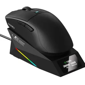 Dareu A950GD Wireless Gaming Mouse with RGB Charging Dock | Tri-Mode Connectivity | AIM-WL Sensor | Ergonomic Gamer Mouse