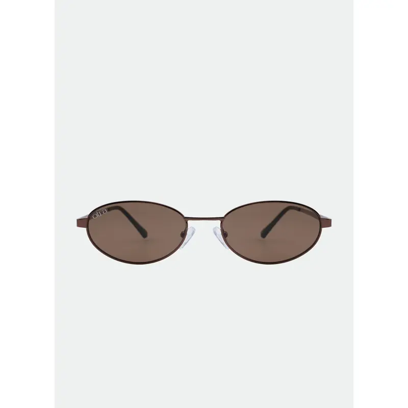 OTRA Nia Dark Chocolate Wayfarer Sunglasses with Brown  display picture 2