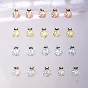 30/50/100pcs,8*9mm，Cute Cartoon Insect Beetle DIY Nail Art Accessories,  Phone Case Decorations, Frame Ornaments, Scrapbook Crafts